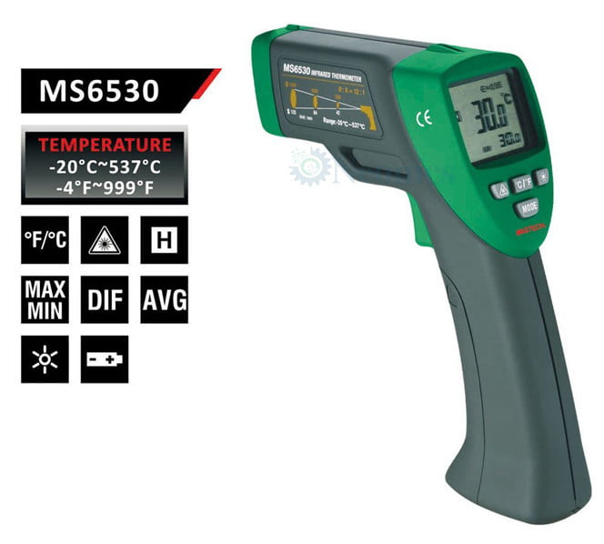 เครื่องวัดอุณหภูมิอินฟราเรด (Infrared Thermometer) Mastech รุ่น MS6530