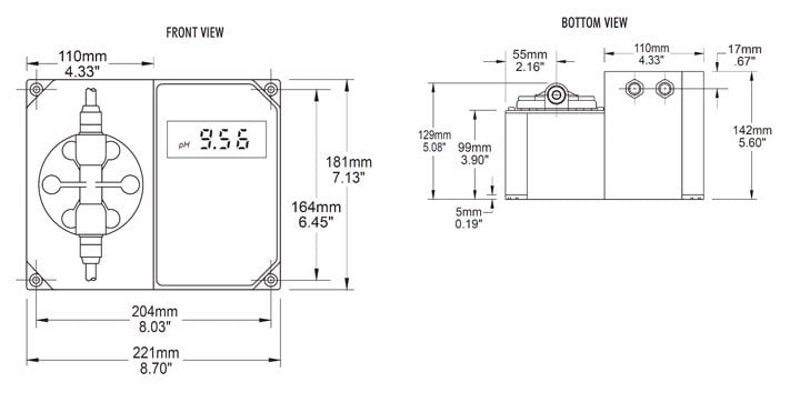 ปั๊มดูดสารเคมีและชุดควบคุมค่า pH Controller BL7916-2