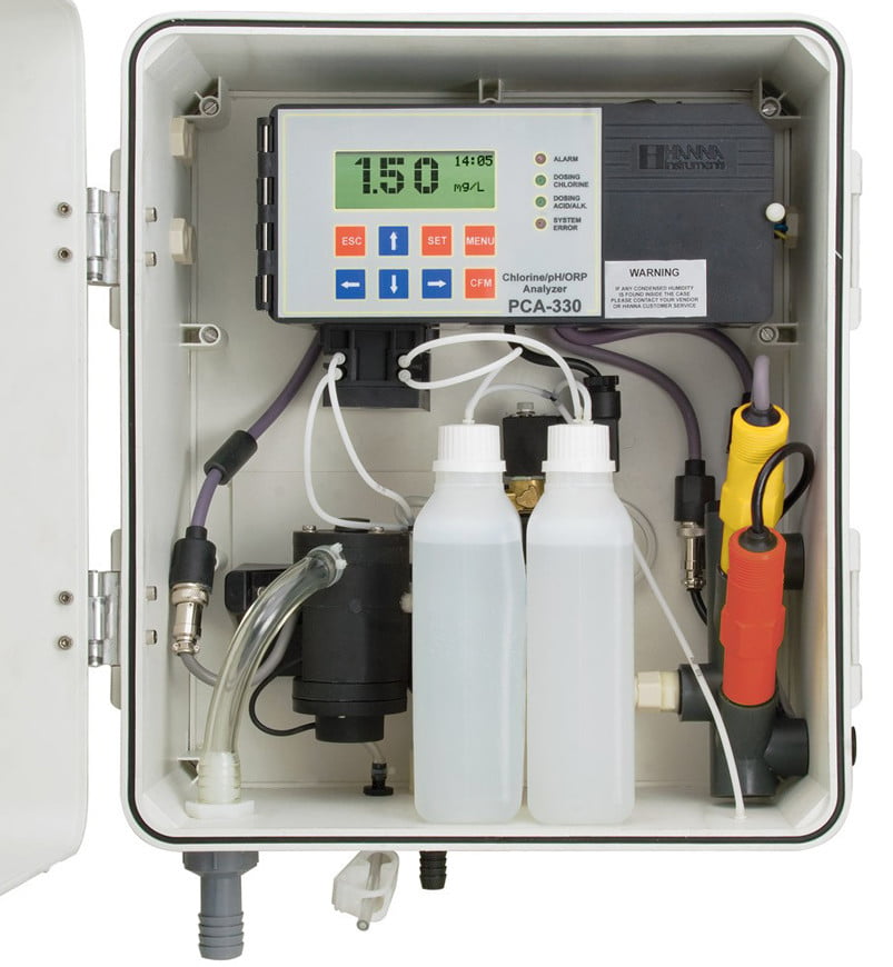 pH ORP Chlorine Analyzer Controller รุ่น PCA330