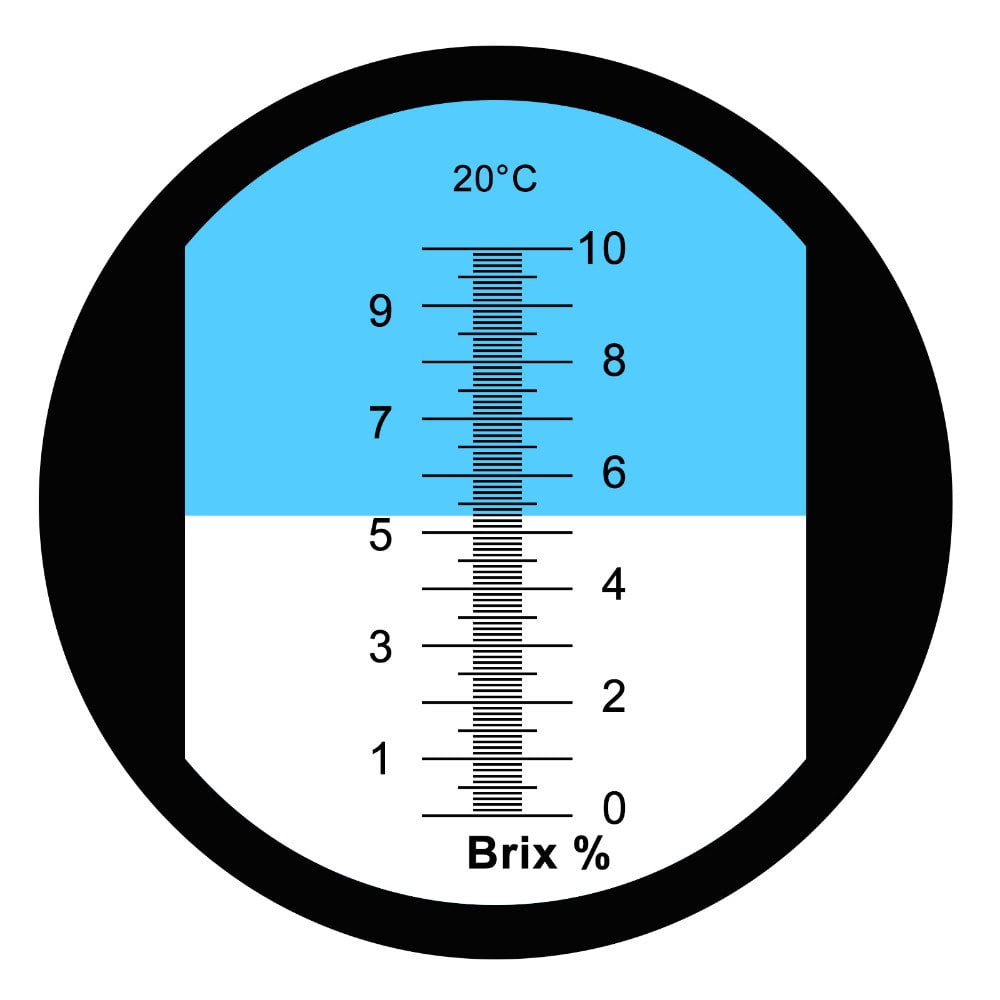 สเกลย่านการวัด 0-10BRIX