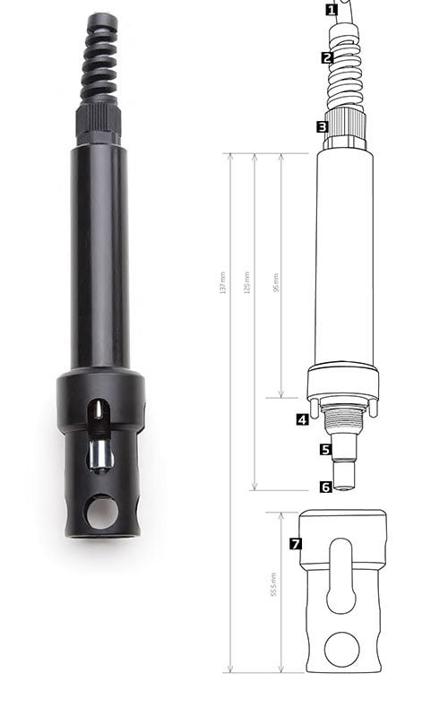 หัววัด Probe HI76409 ชนิด Galvanic Probe สำหรับเครื่องวัดปริมาณออกซิเจน