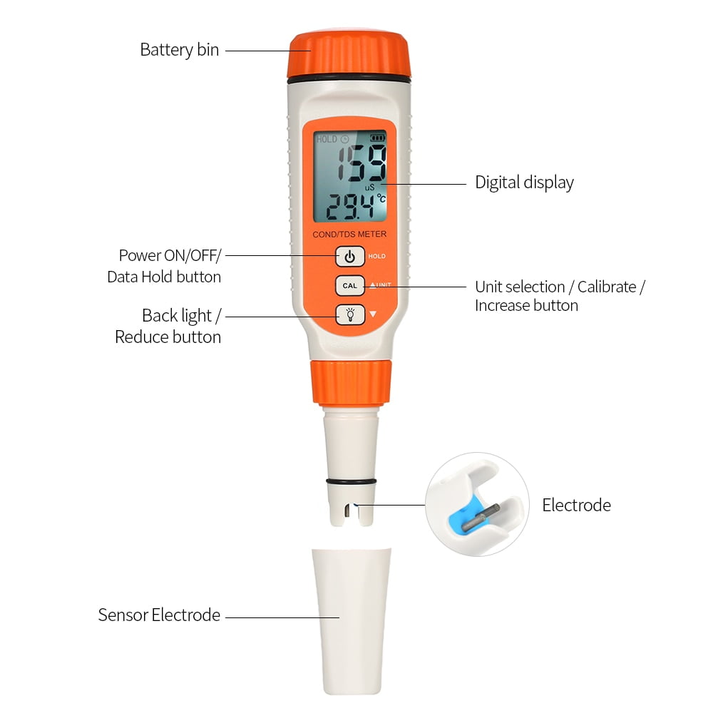 เครื่องวัดคุณภาพน้ำ EC TDS Meter แบรนด์ SmartSensor รุ่น AR8011