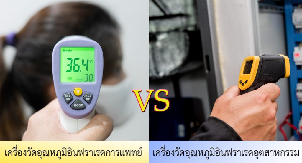 ความแตกต่างระหว่างเครื่องวัดอุณหภูมิอินฟราเรดสำหรับอุตสาหกรรมและการแพทย์