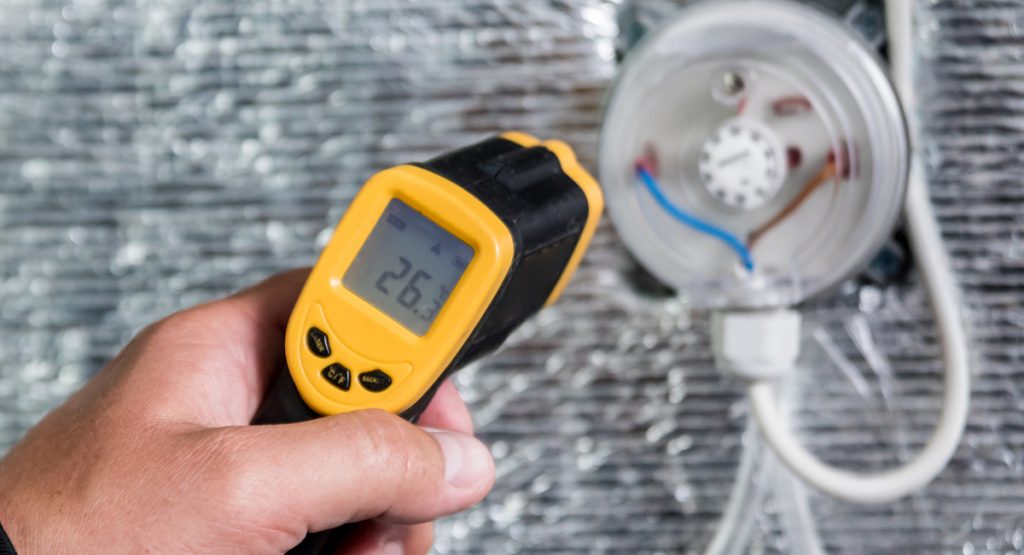 เครื่องวัดอุณหภูมิอินฟราเรดอุตสาหกรรมและ HVAC