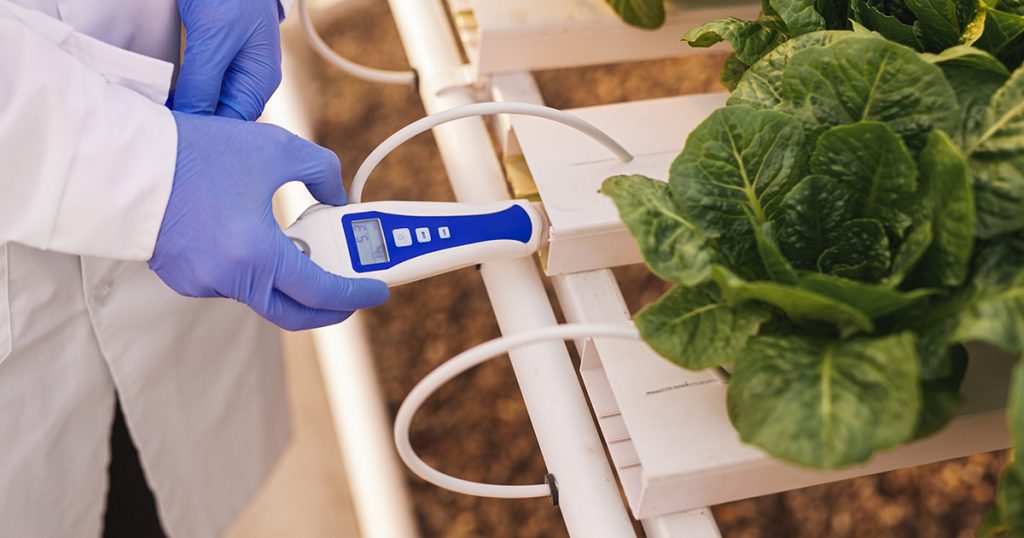 Hydroponics pH meter